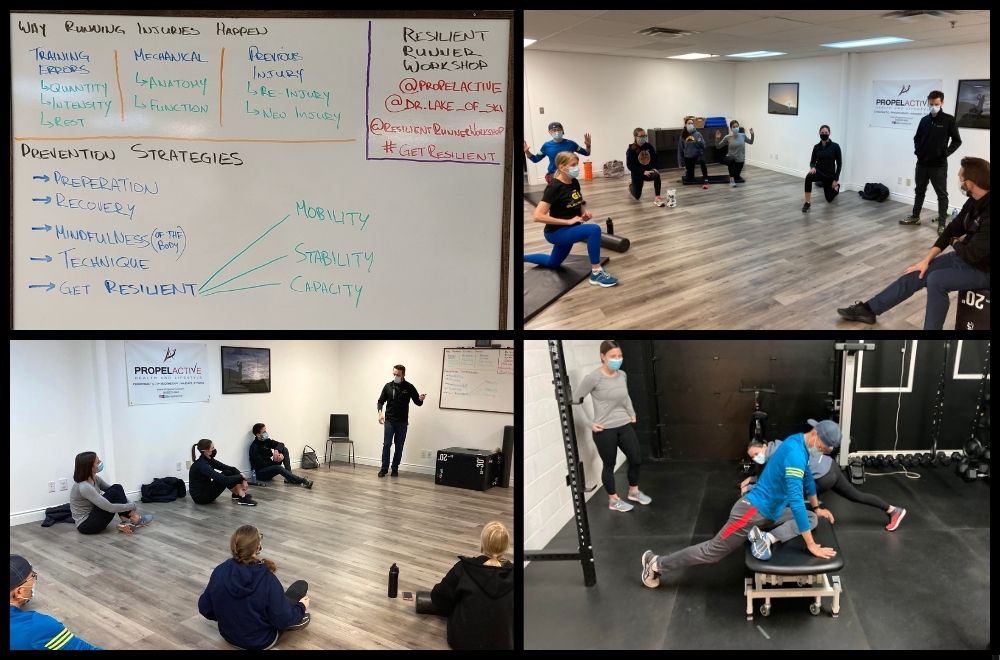 Summary image of the Resilient Runner Workshop put on by Sports Injury Specialist Dr Peter Lejkowski